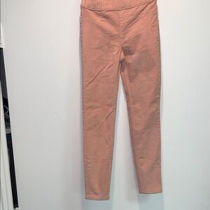 Stylish Pink Pants H&M Stretchy Corduroy Little Girl Size 6-8